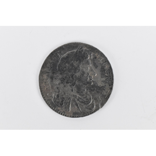 174 - Wreck coins - H.M.S. Association - Charles II (1660-1685), Halfcrown dated 1683, Fourth Laureate and... 