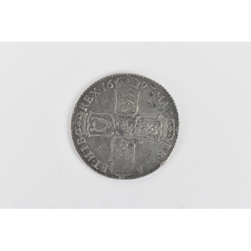 177 - Wreck coins - H.M.S Association - William III (1689-1702), Halfcrown 'large Shields' dated 1697, Fir... 