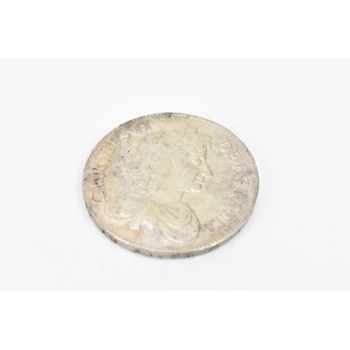 181 - Wreck coins - H.M.S Association - Charles II (1660 -1685), Crown, dated 1677, Third Laureate and dra... 