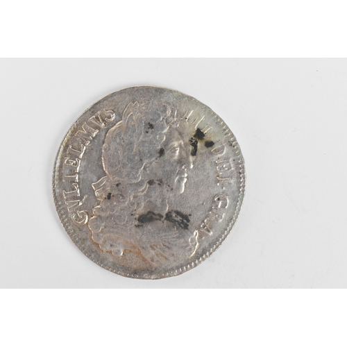 182 - Wreck coins - H.M.S. Association - William III (1689 -1702), Crown, dated 1696, First Laureate and d... 