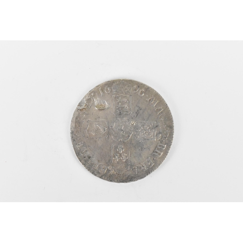 183 - Wreck coins - H.M.S. Association - William III (1689 -1702), Crown, dated 1696, Third Laureate and d... 