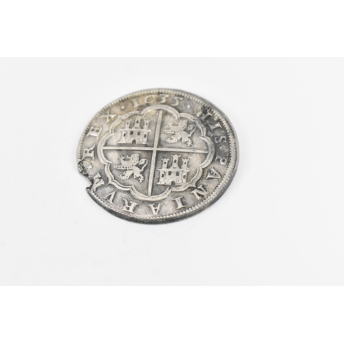 184 - Wreck coins - H.M.S. Association - Spain - Philip IV (1621-1665) 8 Reales, Spanish shield to centre,... 