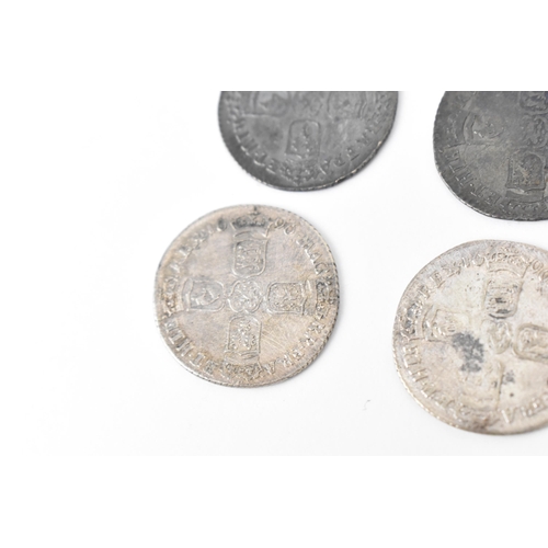 190 - Wreck coins - reputedly H.M.S Association - William III (1689-1702) Sixpence, a group of seven dated... 