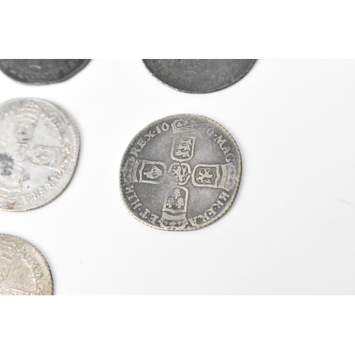 190 - Wreck coins - reputedly H.M.S Association - William III (1689-1702) Sixpence, a group of seven dated... 