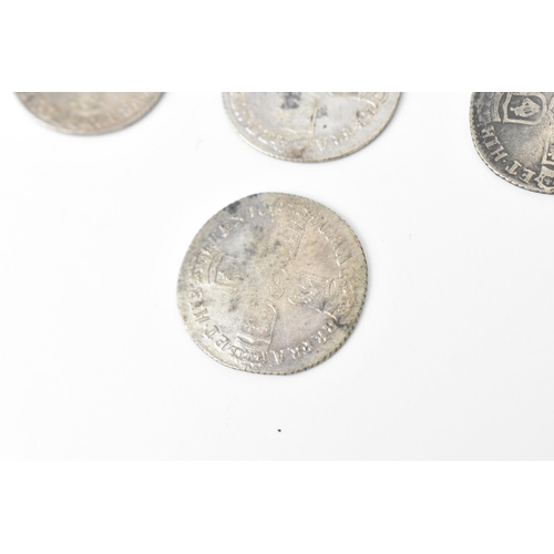 190 - Wreck coins - reputedly H.M.S Association - William III (1689-1702) Sixpence, a group of seven dated... 