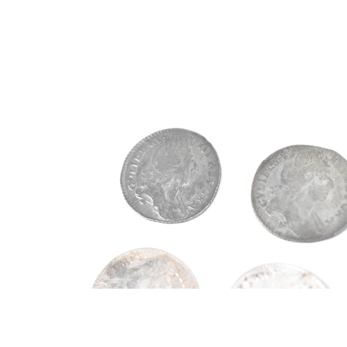 190 - Wreck coins - reputedly H.M.S Association - William III (1689-1702) Sixpence, a group of seven dated... 