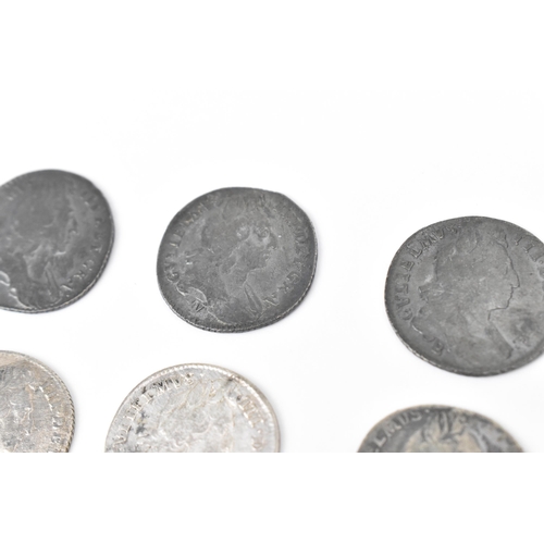 190 - Wreck coins - reputedly H.M.S Association - William III (1689-1702) Sixpence, a group of seven dated... 