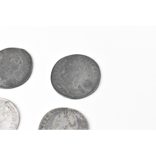 190 - Wreck coins - reputedly H.M.S Association - William III (1689-1702) Sixpence, a group of seven dated... 