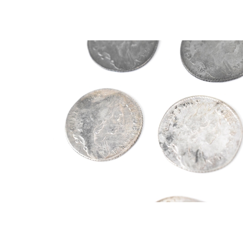 190 - Wreck coins - reputedly H.M.S Association - William III (1689-1702) Sixpence, a group of seven dated... 