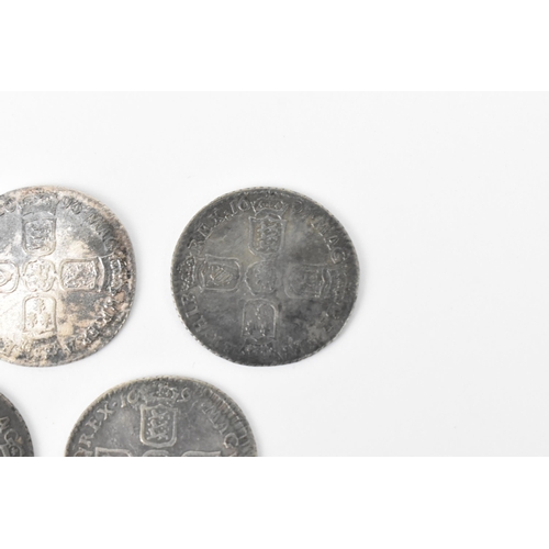 191 - Wreck coins - reputedly H.M.S Association - William III (1689-1702), Sixpence, mixed dates to includ... 