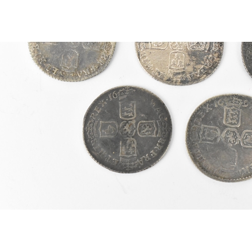 191 - Wreck coins - reputedly H.M.S Association - William III (1689-1702), Sixpence, mixed dates to includ... 