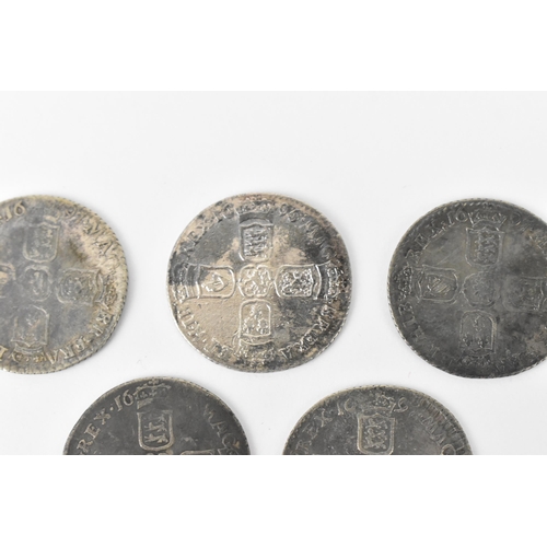 191 - Wreck coins - reputedly H.M.S Association - William III (1689-1702), Sixpence, mixed dates to includ... 