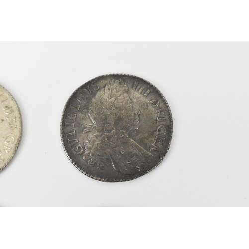 196 - Wreck coins - reputedly H.M.S Association - William III (1689-1702), Shillings, a group of four date... 