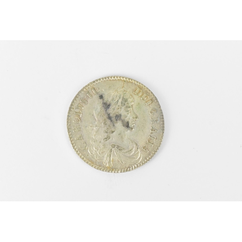 201 - Wreck coin - reputedly H.M.S Association - Kingdom of England - Charles II (1600-1685), Halfcrown, d... 