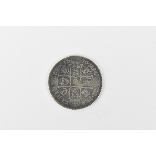 202 - Wreck coin - reputedly H.M.S Association - Kingdom of England - Charles II (1600-1685), Halfcrown, d... 