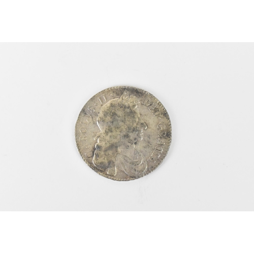 203 - Wreck coin - reputedly H.M.S Association - Kingdom of England - Charles II (1600-1685), Halfcrown, d... 