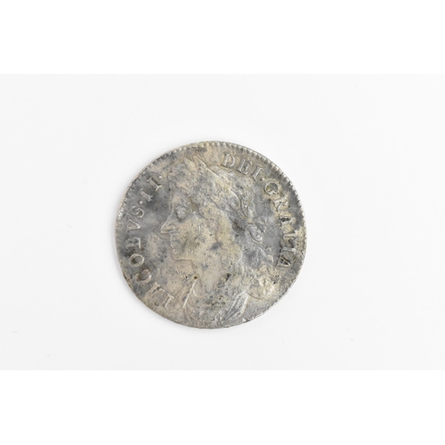 206 - Wreck coins - reputedly H.M.S Association - Kingdom of England - James II (1685-1688), Halfcrown dat... 