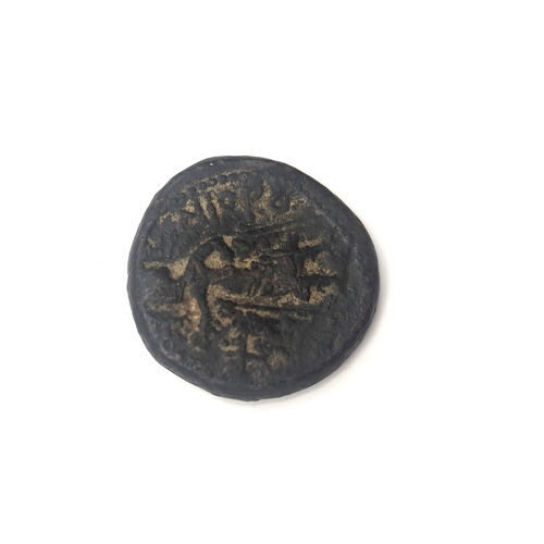 230 - India - Ancient - Kushan Empire - Kanishka (127 -150) Tetdrachm ( 8.3g, 22mm, 4mm) Mint mark I, crow... 