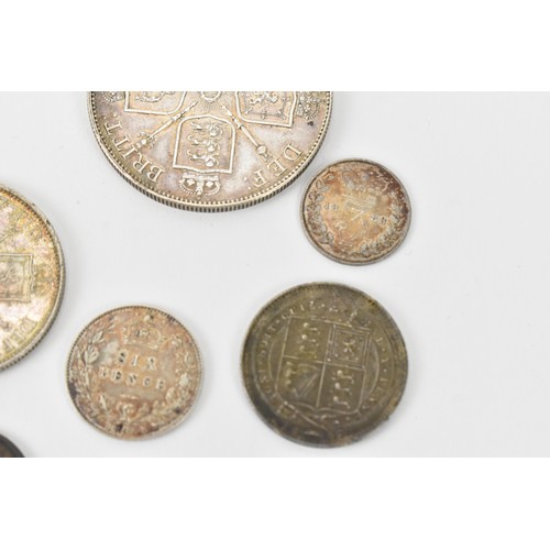 235 - Victorian Coinage to include 1889 Double Florin, 1887 'Jubilee Year' Florin and Shilling, 1891 Sixpe... 