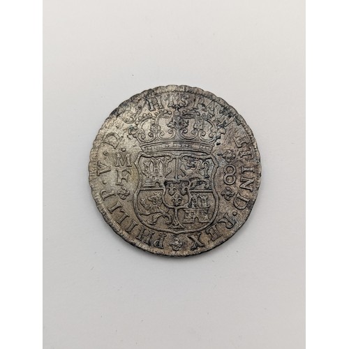 219 - Wreck coins - Hollandia - Mexico - Philip V (1700-1724, 1724-1746), Eight / 8 Reales, dated 1741, cr... 