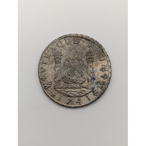 219 - Wreck coins - Hollandia - Mexico - Philip V (1700-1724, 1724-1746), Eight / 8 Reales, dated 1741, cr... 