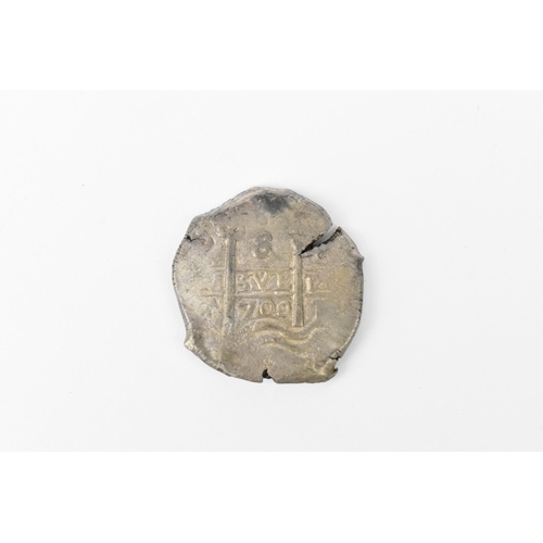 188 - Wreck coins - HMS Association - Colonial Cob Coinage - Bolivia - possibly Charles II (1665-1700), 8 ... 