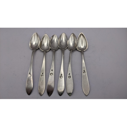 256 - A set of six continental white metal teaspoons 163.3g
LocationCAB2