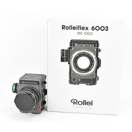 217 - A Rolleiflex 6003 SRC 1000, serial number 901340003, pewter grey, no battery, the lens planar 1:2,8 ... 