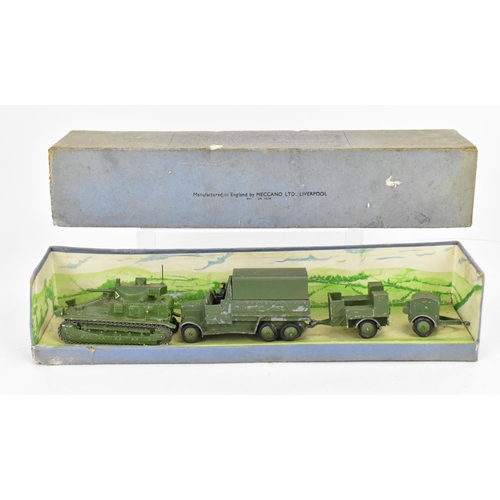 259 - A Dinky Toys Military Royal Tank Corps Medium Tank Set 151, comprising Medium Tank, 151b Transport W... 