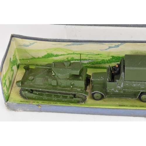 259 - A Dinky Toys Military Royal Tank Corps Medium Tank Set 151, comprising Medium Tank, 151b Transport W... 