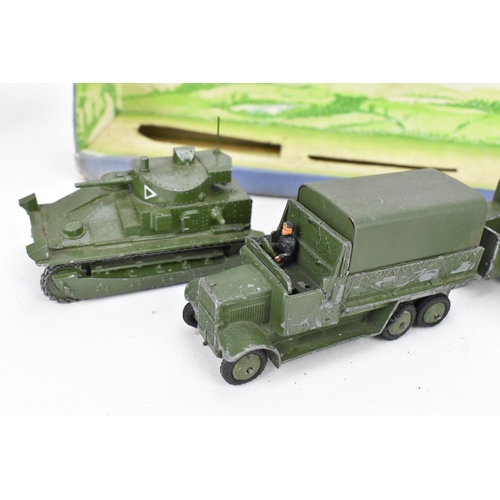 259 - A Dinky Toys Military Royal Tank Corps Medium Tank Set 151, comprising Medium Tank, 151b Transport W... 