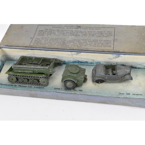 260 - Two boxed Dinky military diecast models sets, both incomplete or mis-completed, in cardboard boxes f... 