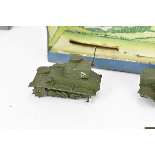 260 - Two boxed Dinky military diecast models sets, both incomplete or mis-completed, in cardboard boxes f... 