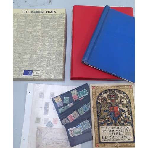 311 - A 20th century stamp album containing Nicaraguan and Rwandan stamps, Worldwide and 1950's Italian Pr... 