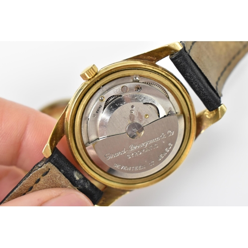 83 - A Girard-Perregaux Gyromatic, automatic, gents, 18ct gold wristwatch, the dial having centre seconds... 