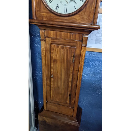 119 - An early 19th century mahogany longcase clock, the circular 12 inch dial inscribed 'William Macdonal... 