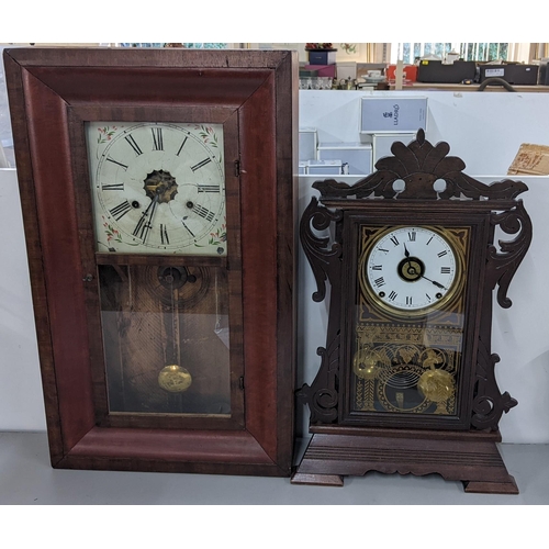 263 - Two circa 1900 Seth Thomas American 8-day mantel clocks
Location: