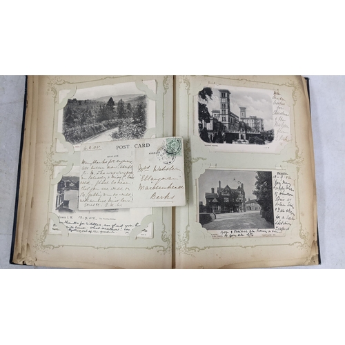 299 - An early 20th century postcard album containing mainly British postcards 
Location:4.1