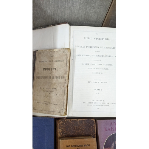 317 - A small collection of various books to include 'The breeding and management of poultry' 'Art in phot... 