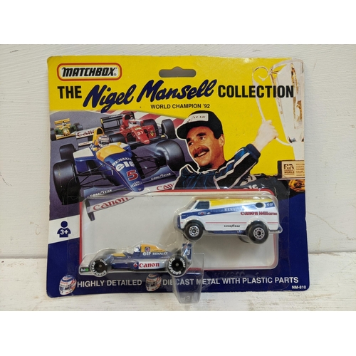 40 - The Nigel Mansell Matchbox collection, serial number NM832 Indy car and NM-810
Location: R2.4