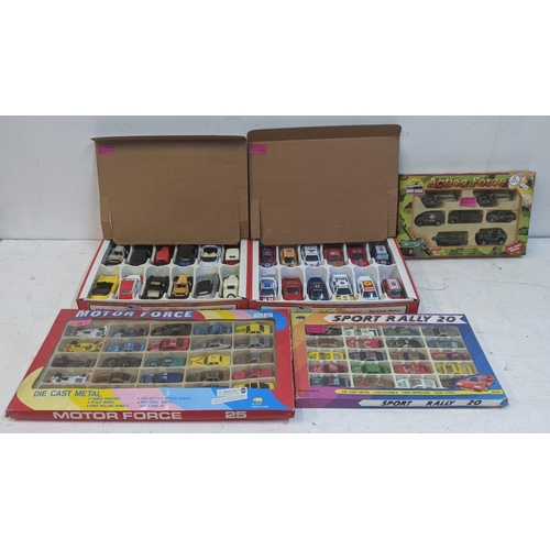 48 - A collection of model cars by Corgi, Yatming and Birago also to include the Motor Force 25 and the S... 