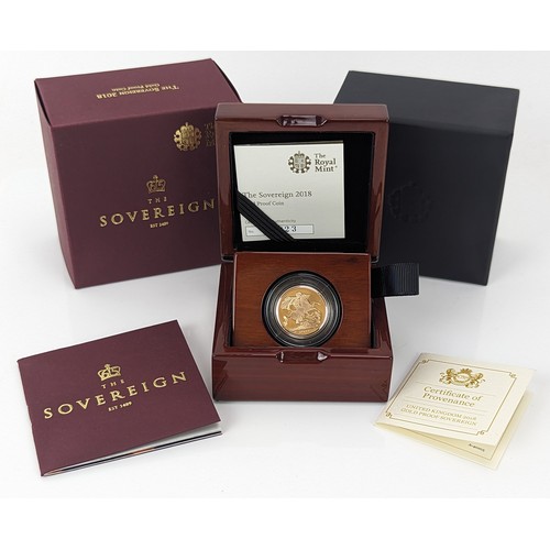 120 - United Kingdom - Elizabeth II (1952-2022), Royal Mint, 'The Sovereign' 2018 Sovereign, Limited Editi... 