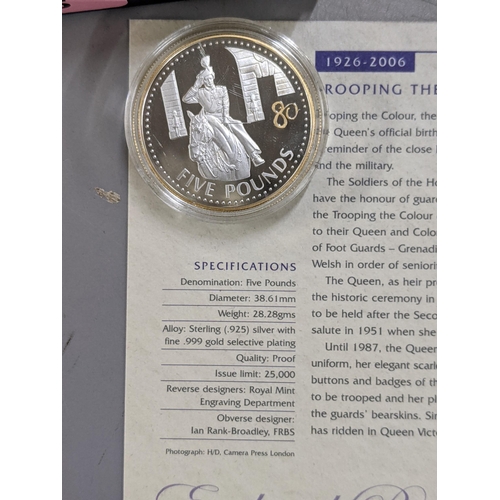 305 - Mixed British Commemorative coins to include 2006 Trooping the Colour silver £5, 2006 Royal Wedding ... 