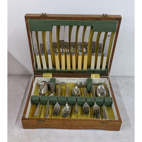 331 - A canteen of cutlery for six in an oak finished case
Location:A1B