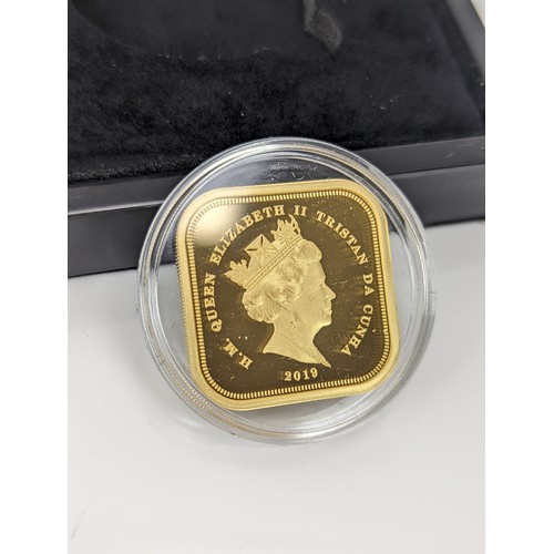 125 - United Kingdom - Elizabeth II (1952-2022), Hattons of London, 2019 Britannia Gold Proof Four-Sided D... 