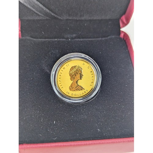 127 - Canada - Elizabeth II (1952-2022), 2019 24ct Gold Proof Ten Dollars for the 40th Anniversary of the ... 