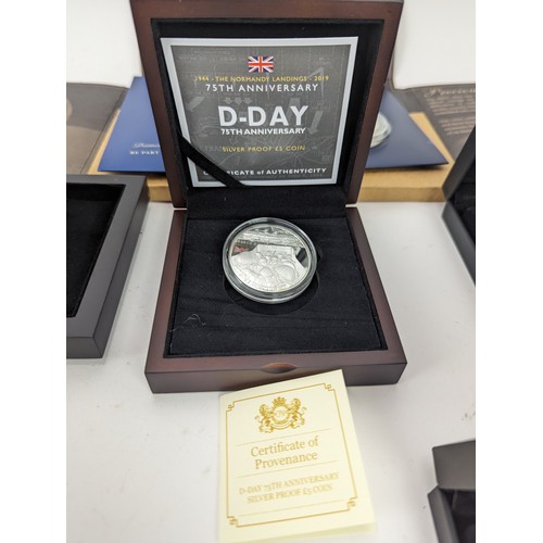 129 - A collection of Silver Proof commemorative coins to include Royal Australia Mint 2017 Royal 70th Wed... 