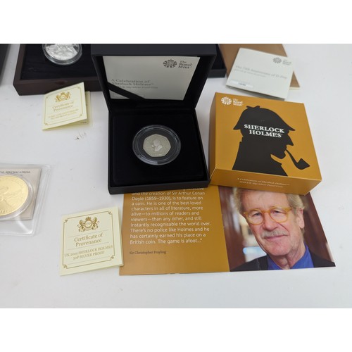 129 - A collection of Silver Proof commemorative coins to include Royal Australia Mint 2017 Royal 70th Wed... 