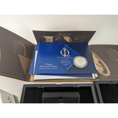 129 - A collection of Silver Proof commemorative coins to include Royal Australia Mint 2017 Royal 70th Wed... 