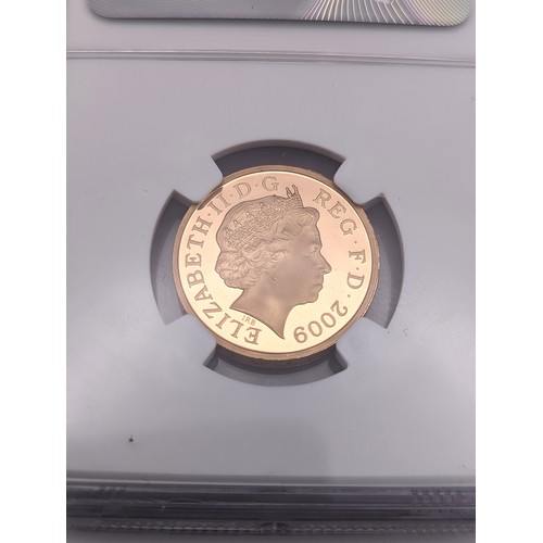 127A - United Kingdom - Elizabeth II (1952-2022), 2009 'Royal Shield of Arms' 22ct £1 / One Pound Coin, NGC... 